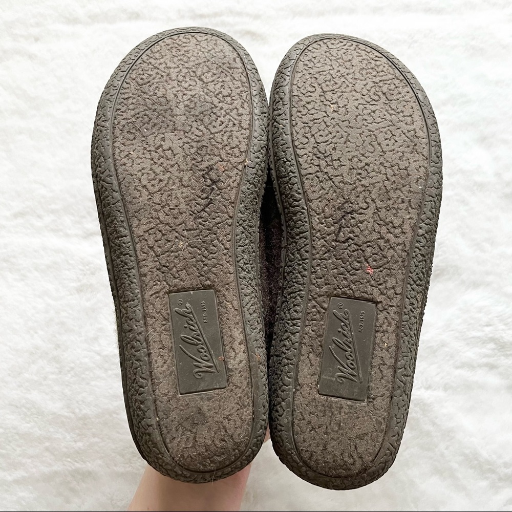 WOOLRICH TWO TONED COLOR BLOCK WOOL SLIPPERS STYLISH SOPHISTICATED - Picture 5 of 8